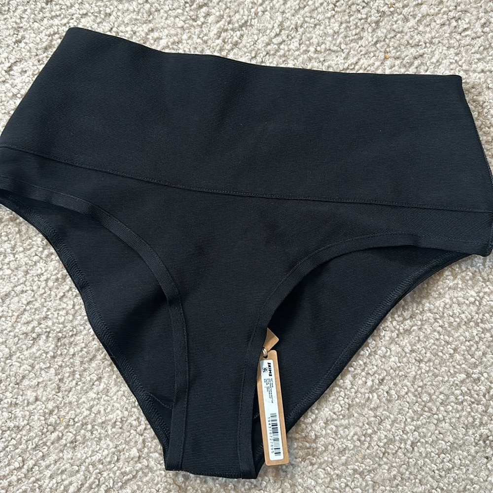 Skims knit swim high waist bikini bottom